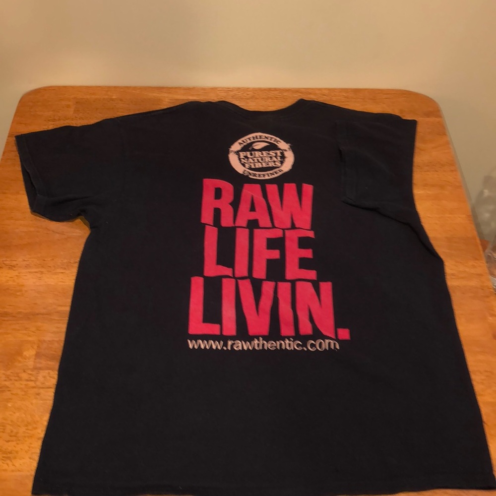 RAW cigarette rolling paper T-shirt. Size L - Picture 7 of 8